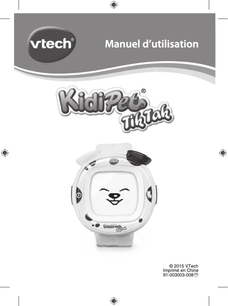 Página nº 1 - Manual de usuario Vtech Kidipet tik tak