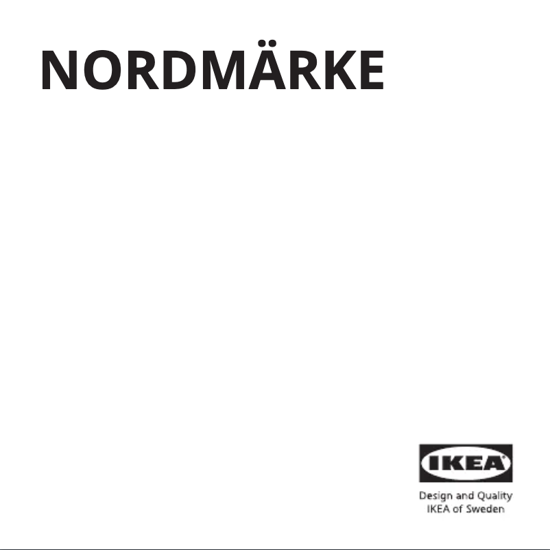 Página 1 del manual Manual de usuario Ikea NORDMÄRKE 304.838.03