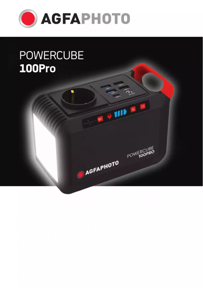 Página nº 1 - Manual de usuario AgfaPhoto POWERCUBE 100Pro