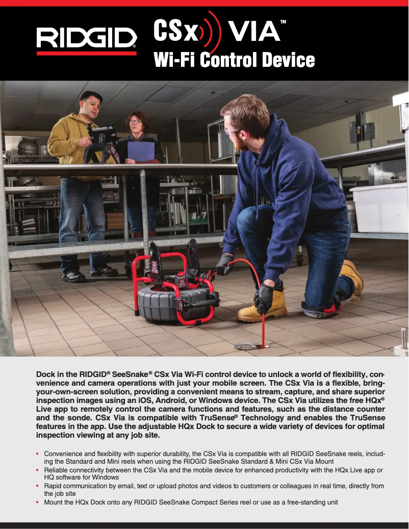 Página nº 1 - Catálogo Ridgid SeeSnake CSx Via