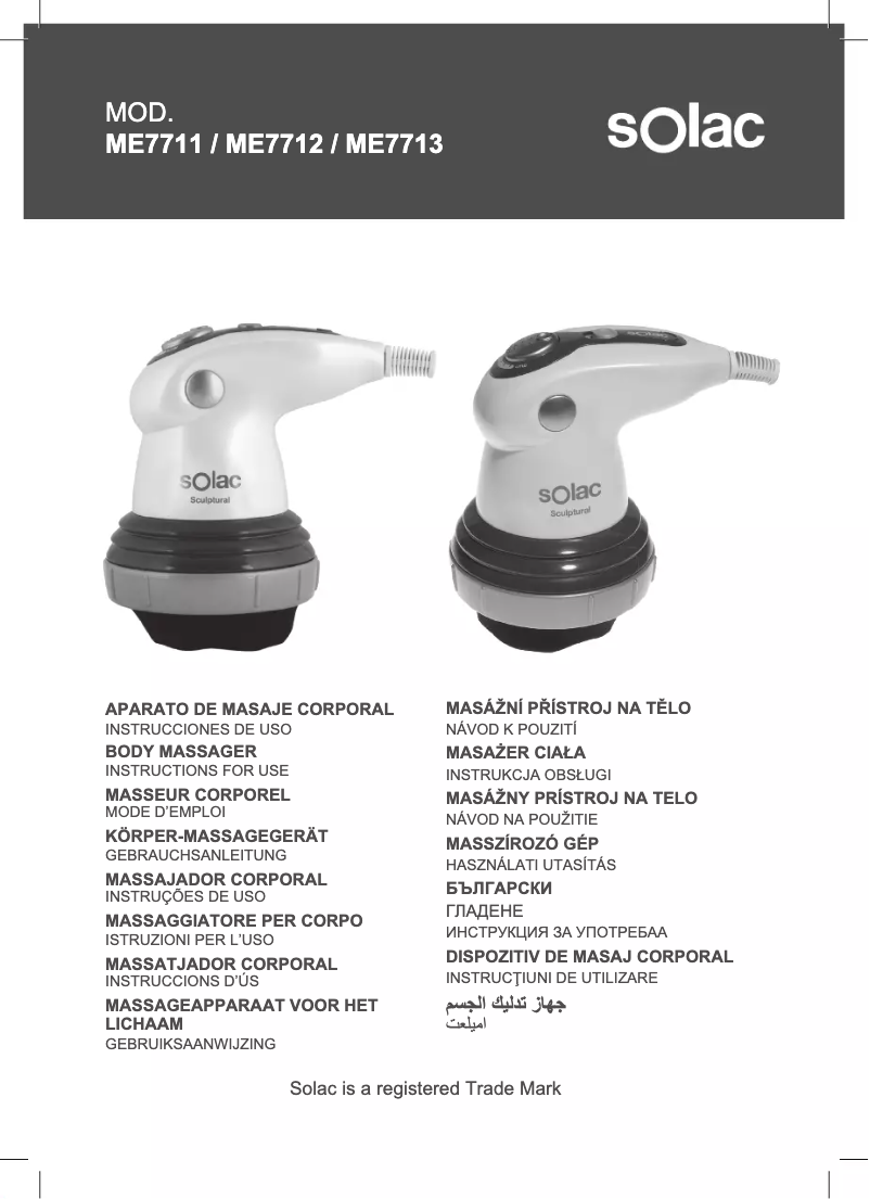 Página nº 1 - Manual de usuario Solac Sculptural ME771
