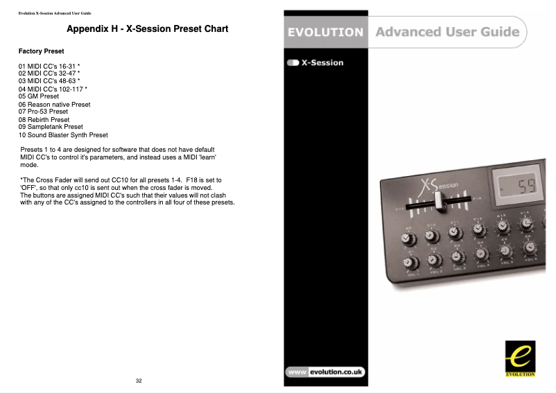 Imagen de la primera página del manual del dispositivo X-Session UC-17