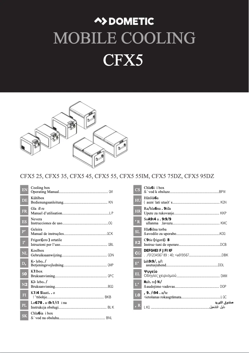 Imagen de la primera página del manual del dispositivo CFX5 55IM
