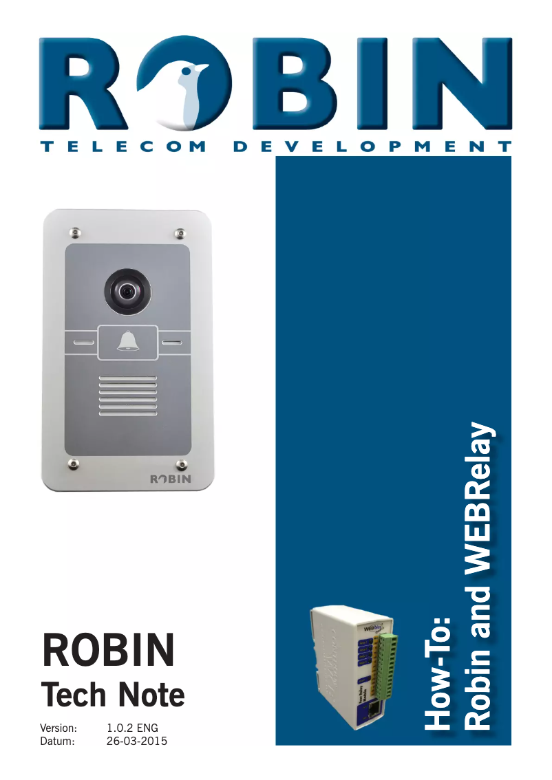 Página nº 1 - Manual de usuario Robin C01037