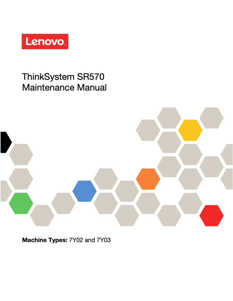 Página nº 1 - Manual de usuario Lenovo ThinkSystem SR570