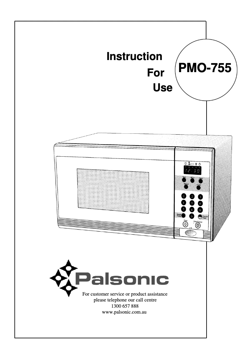 Página 1 del manual Manual de usuario Palsonic PMO-755