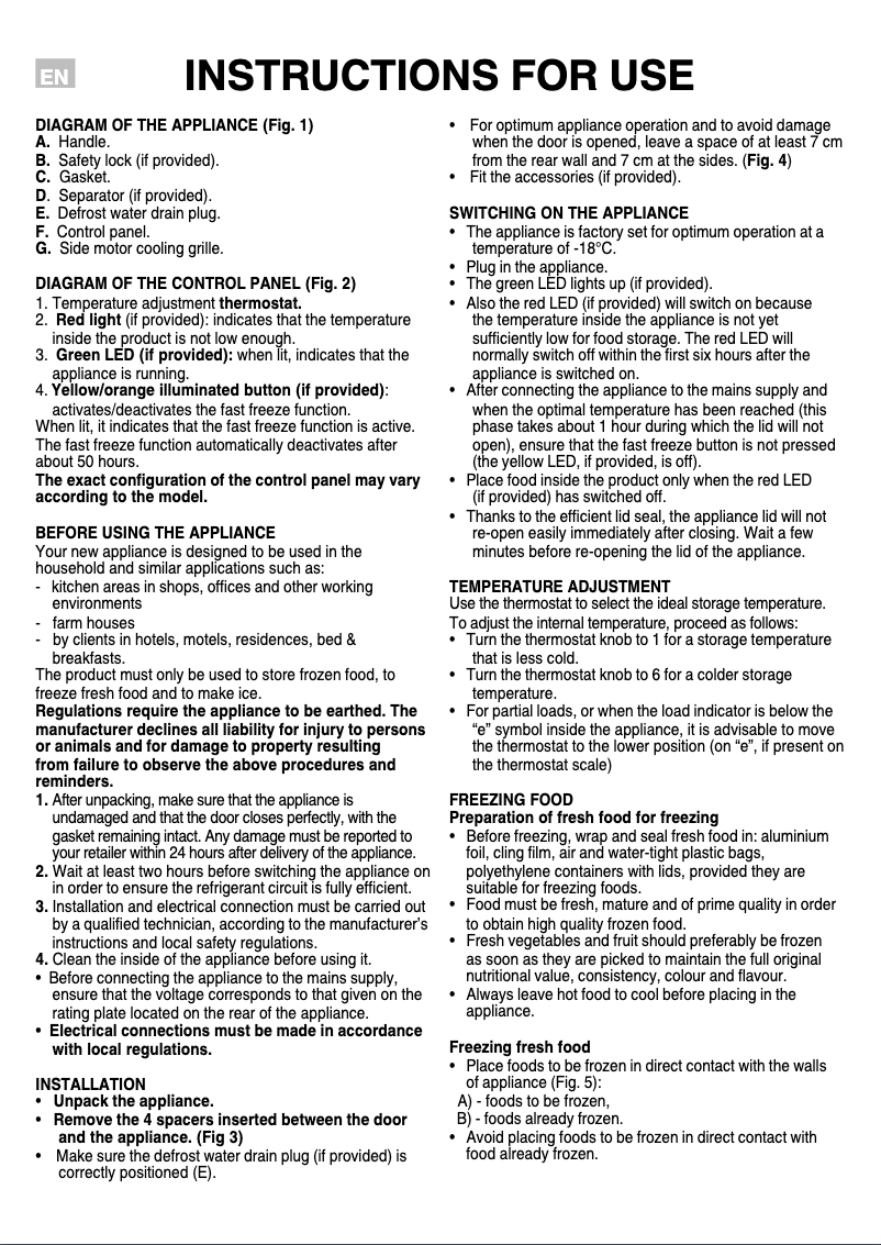 Página 1 del manual Manual de usuario Privileg PFH 314 A+++