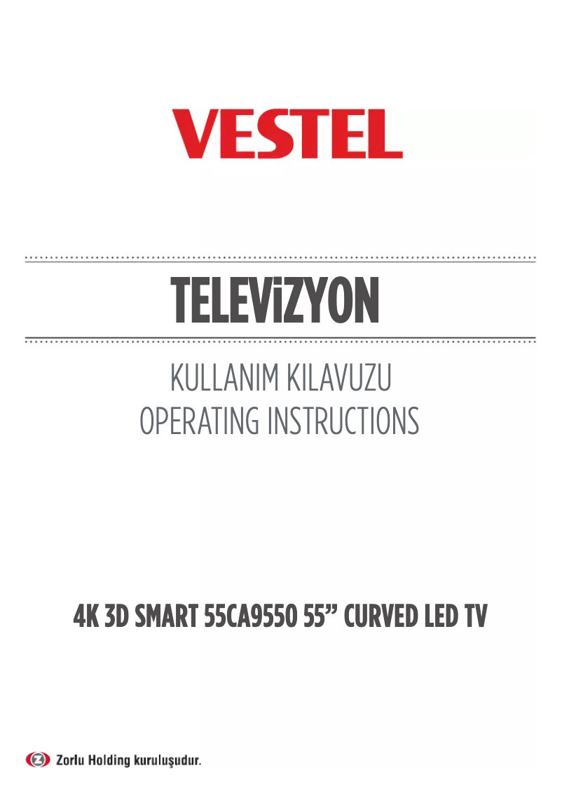 Página 1 del manual Manual de usuario Vestel 55CA9550