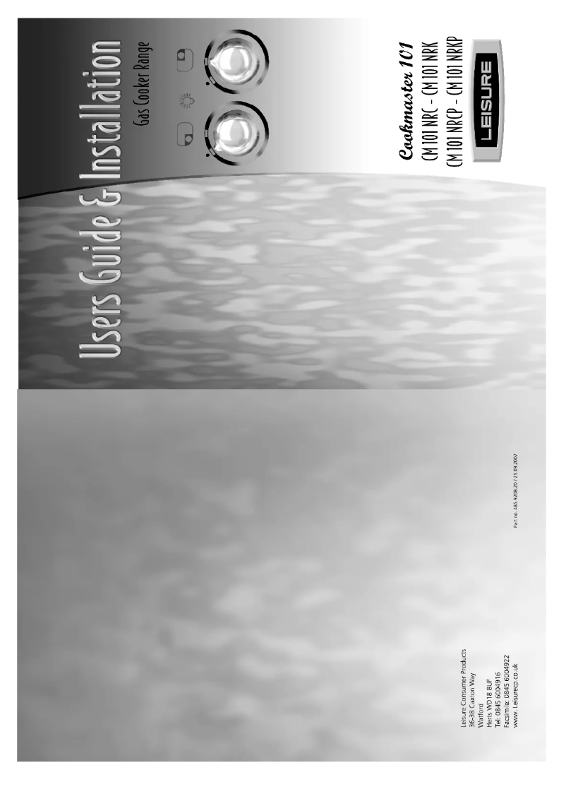 Página nº 1 - Manual de usuario Leisure CM101NR