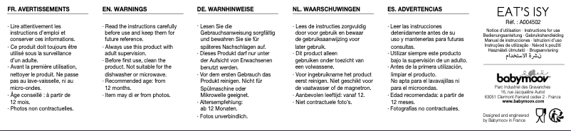 Página 1 del manual Manual de usuario Babymoov EAT'S ISY A004502FR