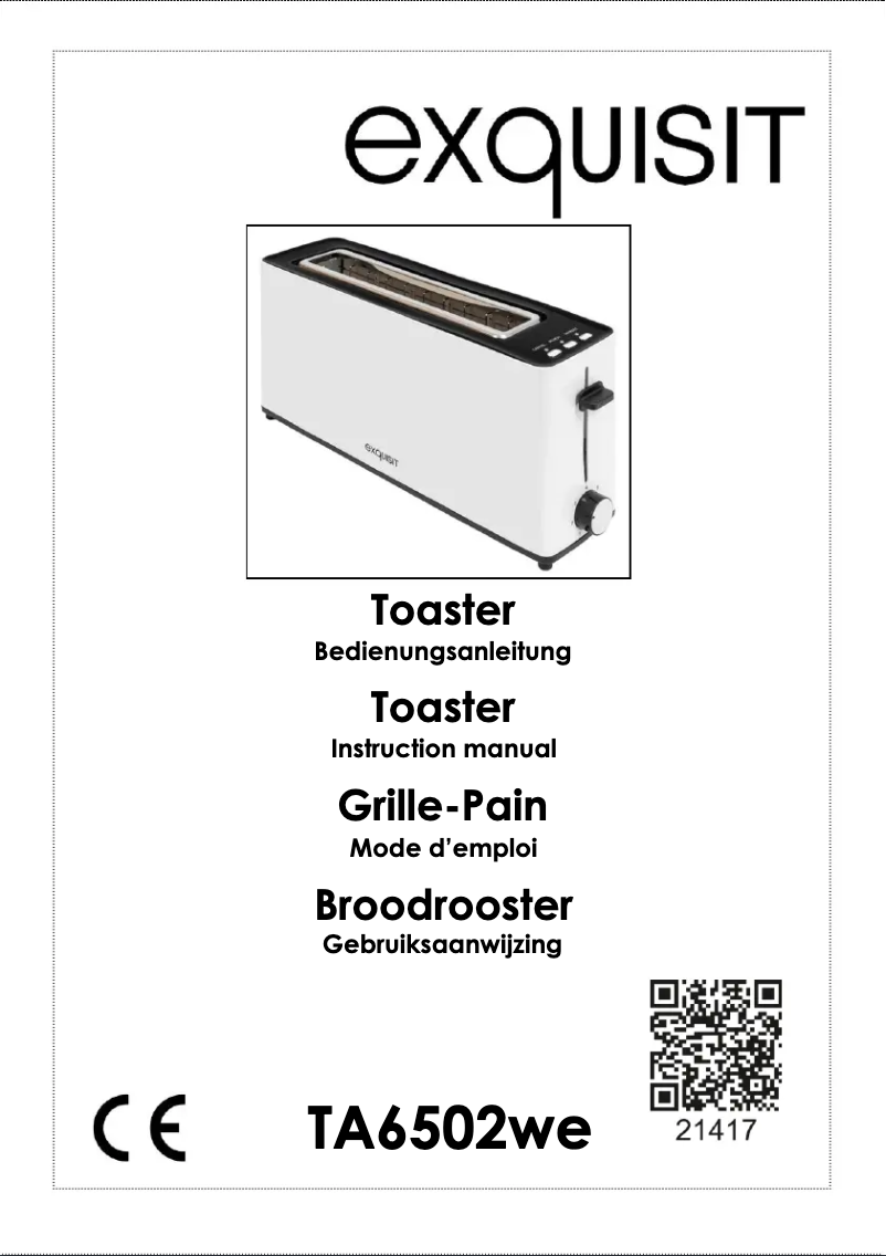 Imagen de la primera página del manual del dispositivo TA 6502 we