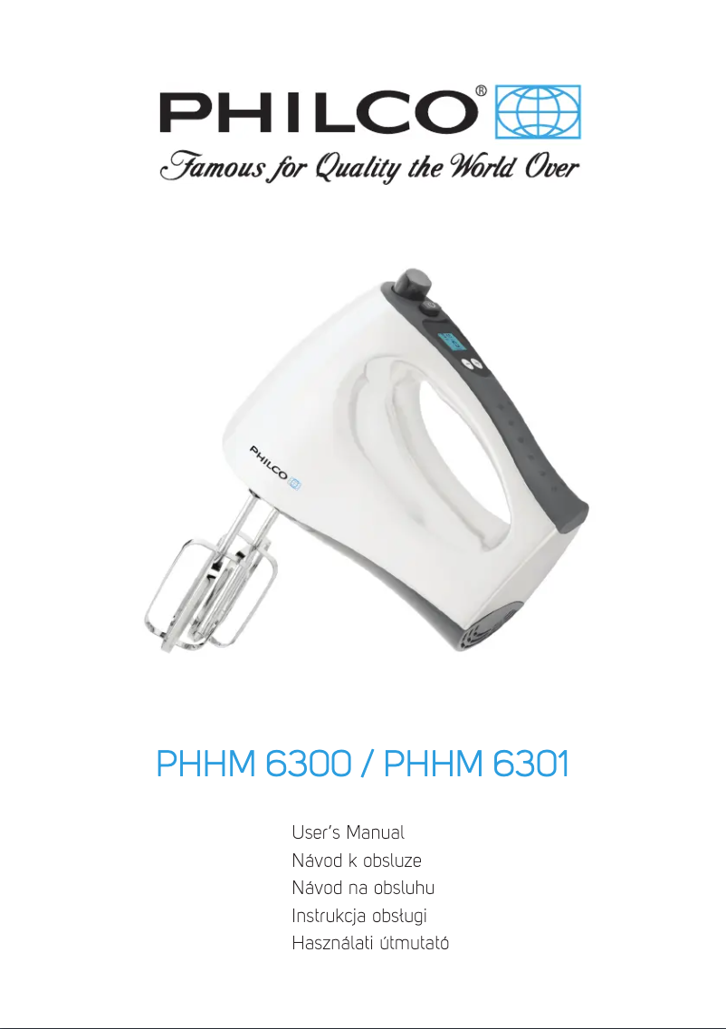 Imagen de la primera página del manual del dispositivo PHHM 6301
