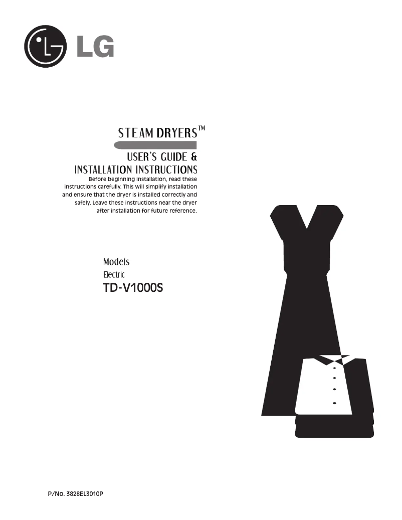 Página 1 del manual Manual de usuario LG TD-V1000S