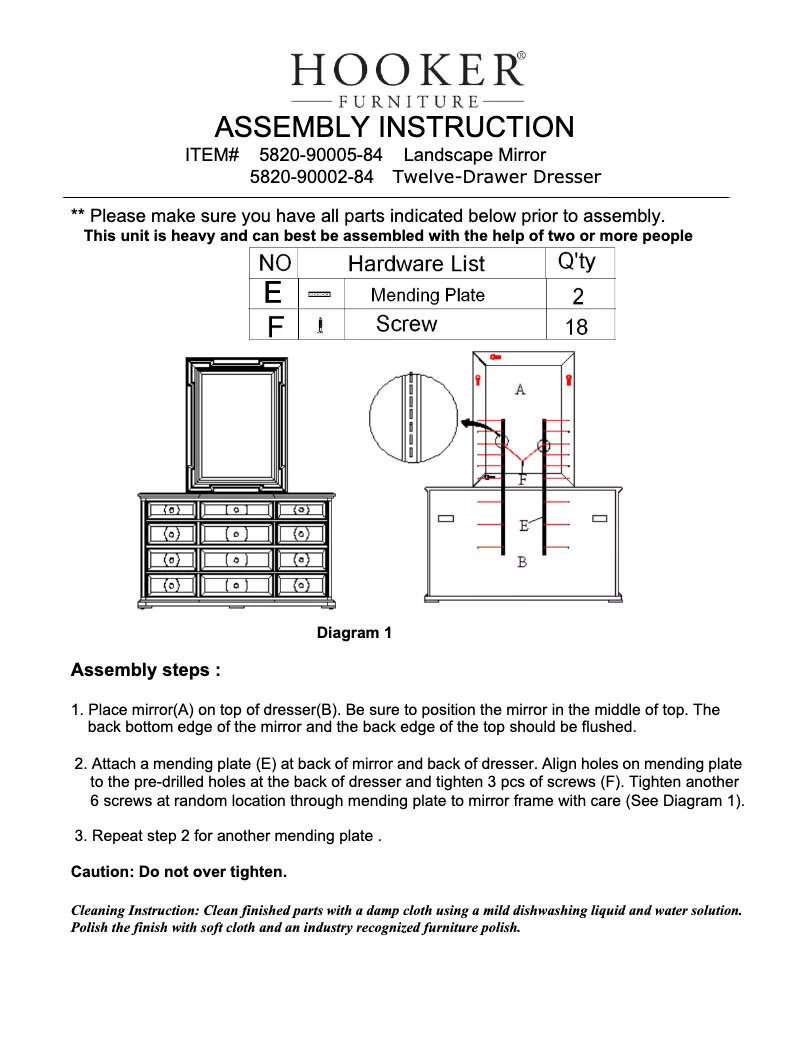 Imagen de la primera página del manual del dispositivo 5820-90005-84