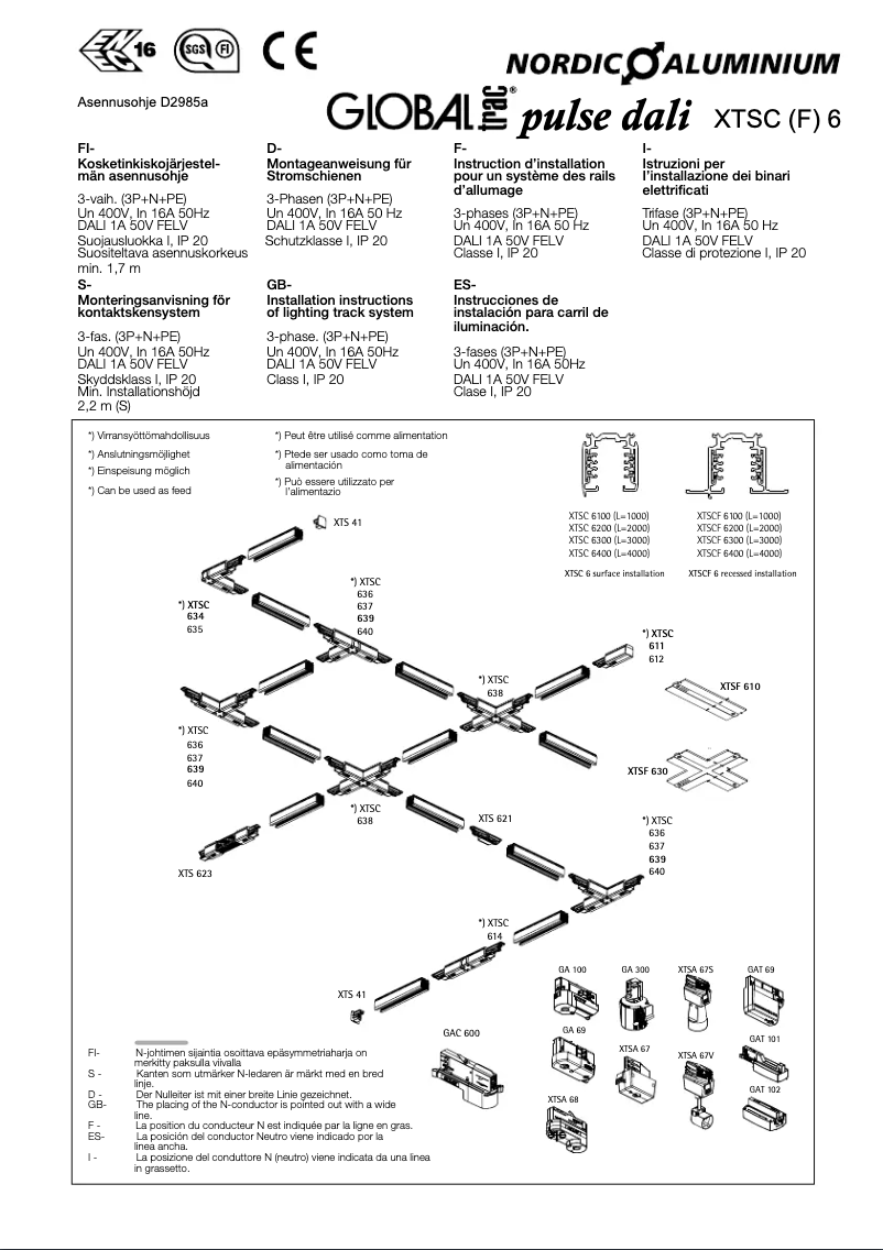 Imagen de la primera página del manual del dispositivo RCS750