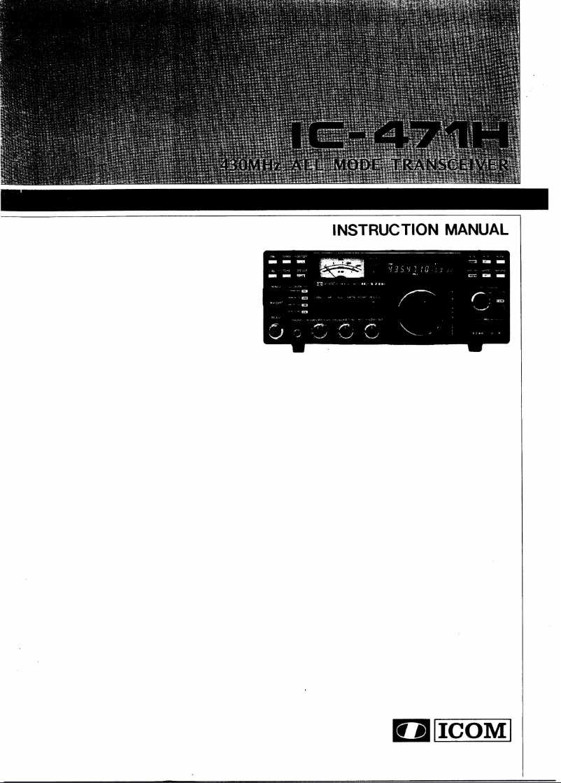Página nº 1 - Manual de usuario ICOM IC-471H