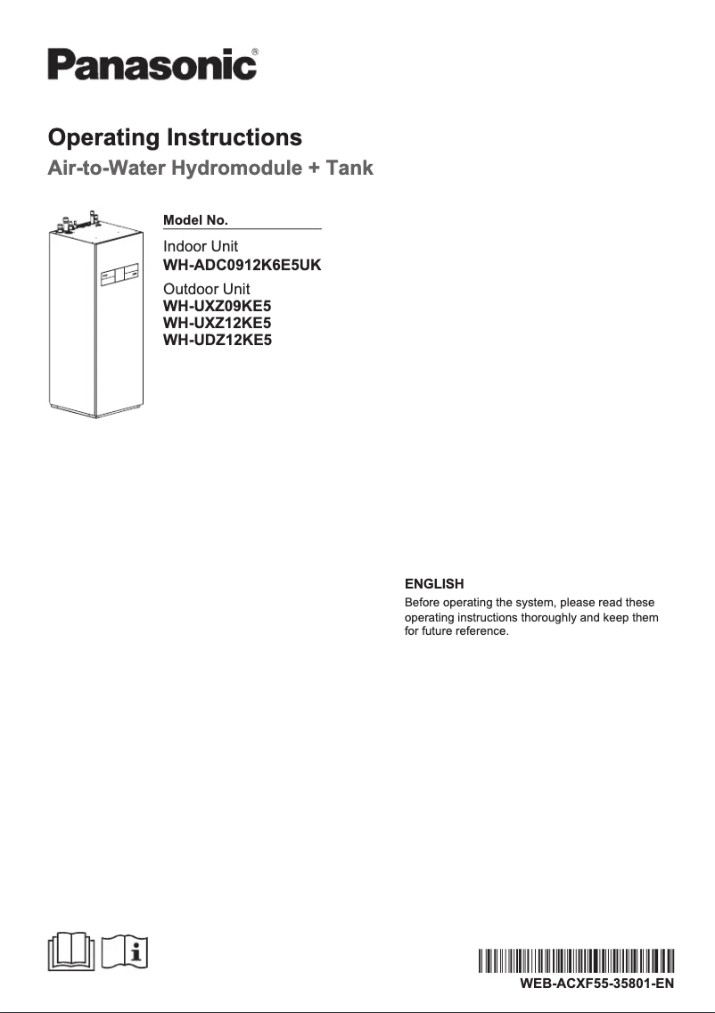 Imagen de la primera página del manual del dispositivo WH-UXZ12KE5