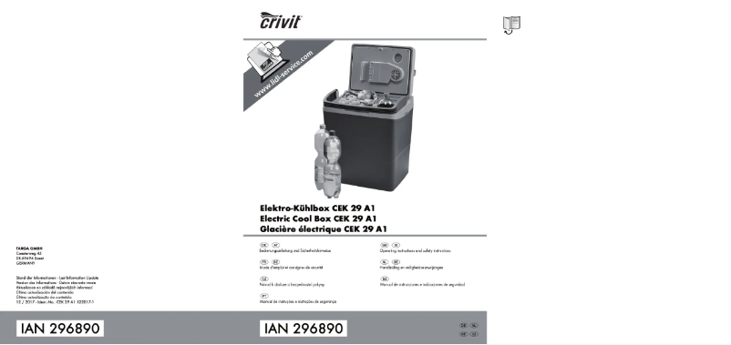 Página nº 1 - Manual de usuario Crivit CEK 29 A1