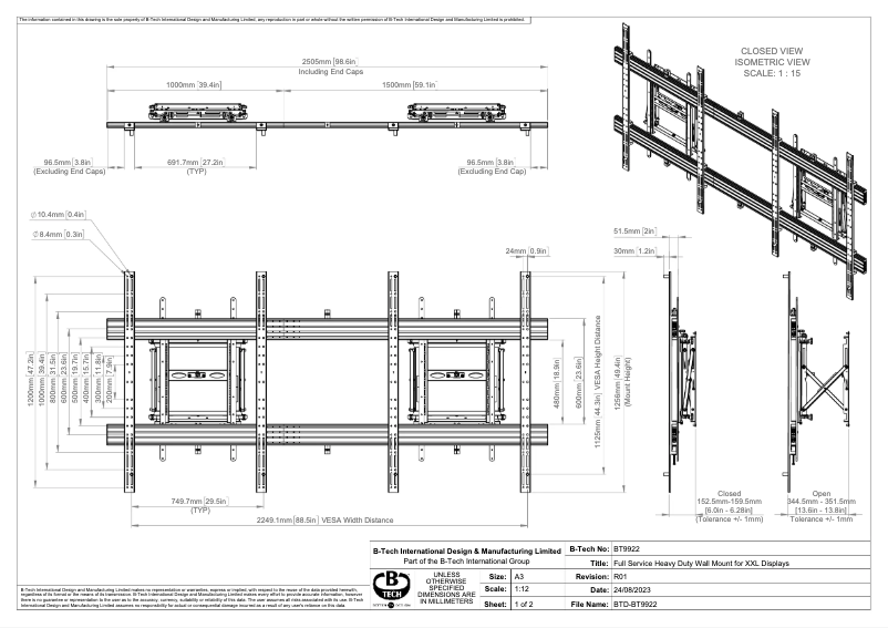 Imagen de la primera página del manual del dispositivo BT9922