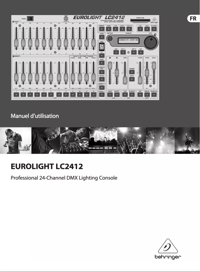 Imagen de la primera página del manual del dispositivo Eurolight LC2412