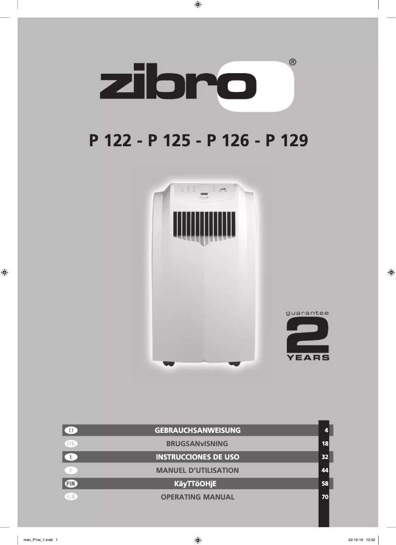 Imagen de la primera página del manual del dispositivo P 129