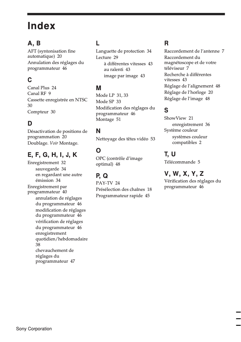 Página 1 del manual Manual de usuario Sony SLV-E430B