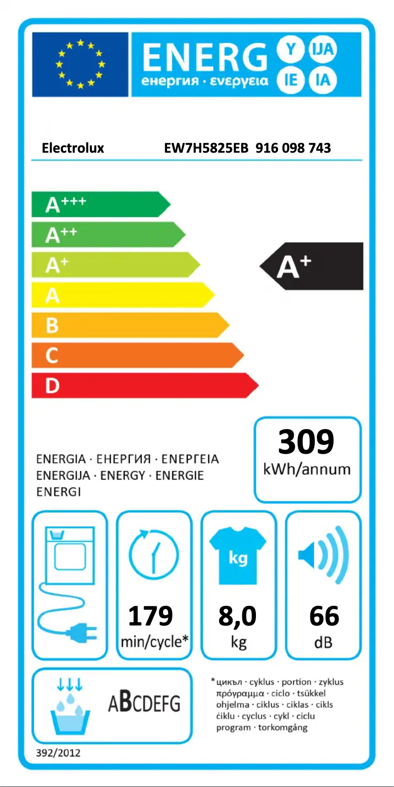 Imagen de la primera página del manual del dispositivo EW7H5825EB