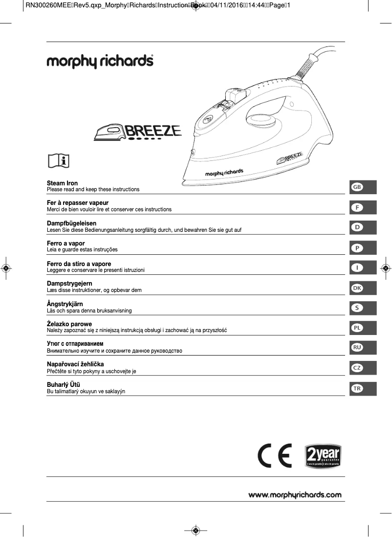 Página 1 del manual Manual de usuario Morphy Richards Breeze 300261