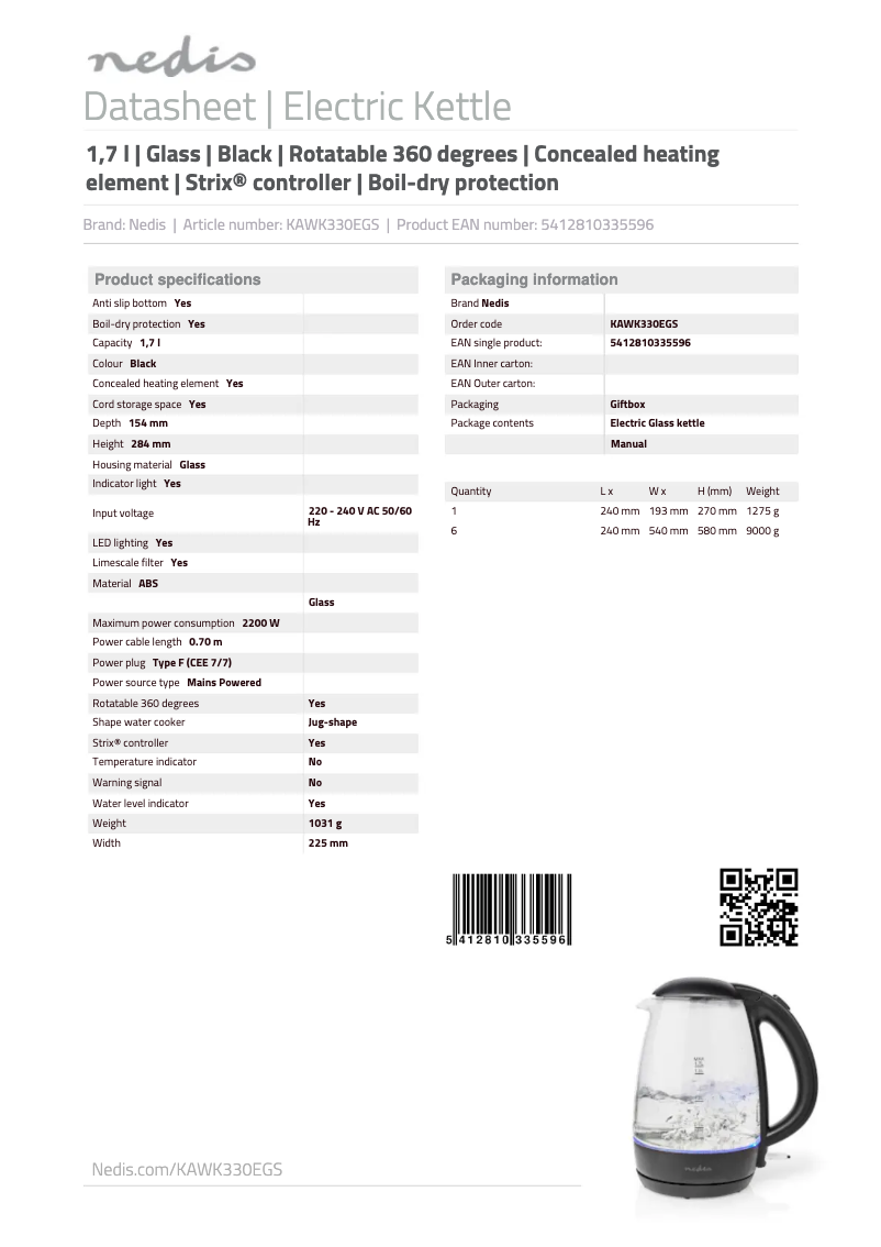 Imagen de la primera página del manual del dispositivo KAWK330EGS