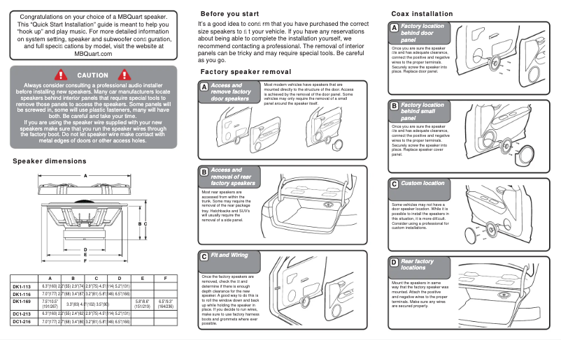 Imagen de la primera página del manual del dispositivo Discus DK1-116