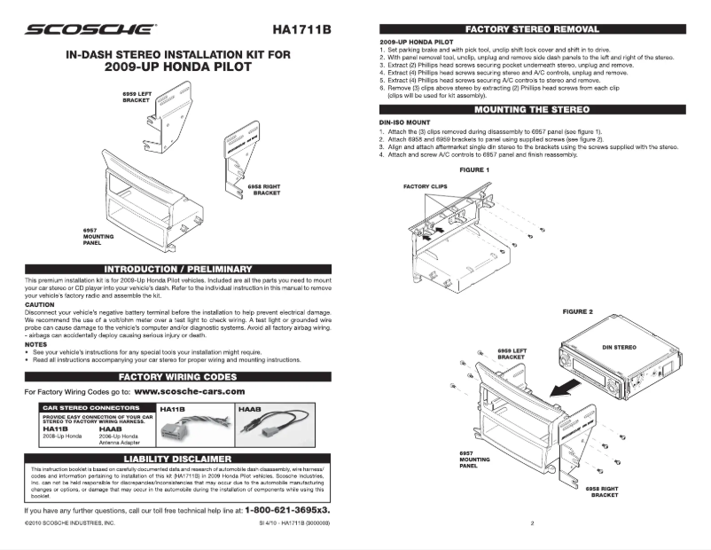 Página nº 1 - Manual de usuario Scosche HA1711B