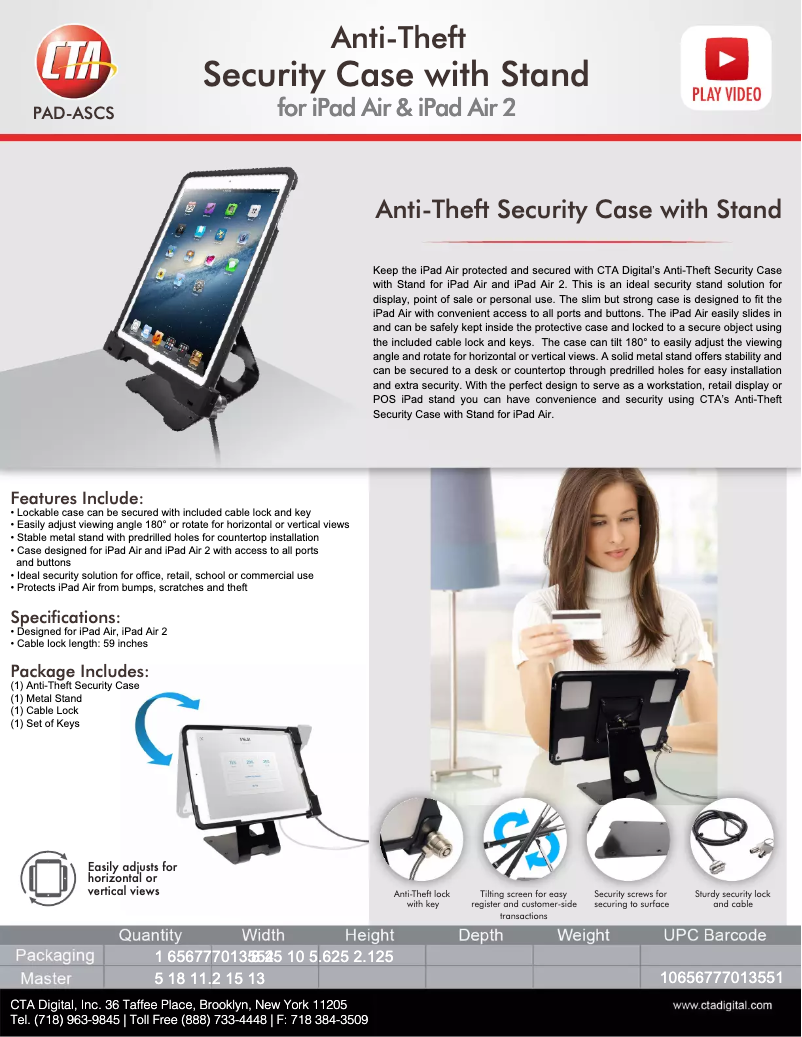 Imagen de la primera página del manual del dispositivo PAD-ASCS