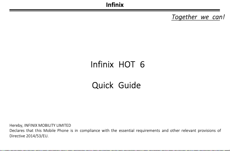 Imagen de la primera página del manual del dispositivo X606D