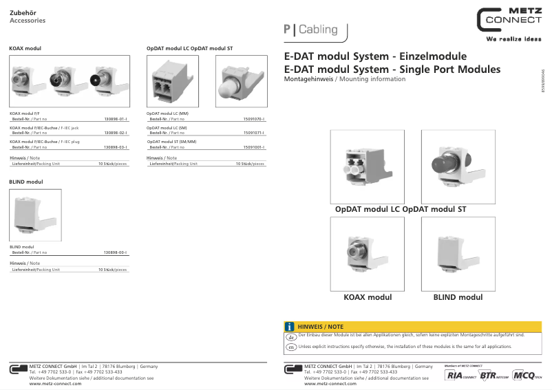 Imagen de la primera página del manual del dispositivo 15091001-I