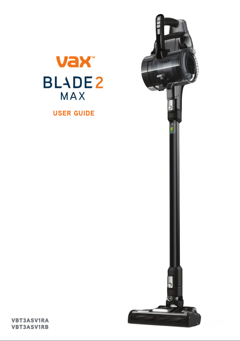 Página nº 1 - Manual de usuario Vax Blade 2 Max VBT3ASV1