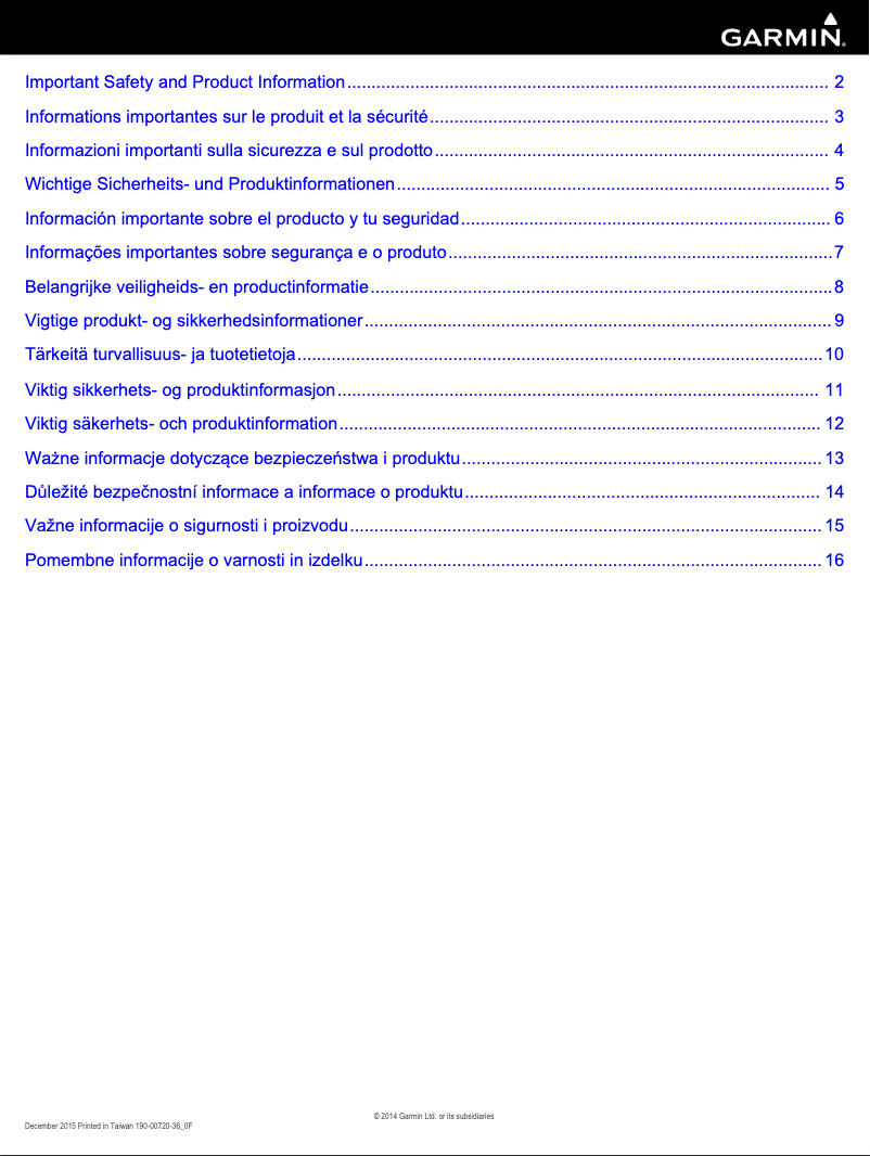 Página nº 1 - Manual de usuario Garmin Vívosmart