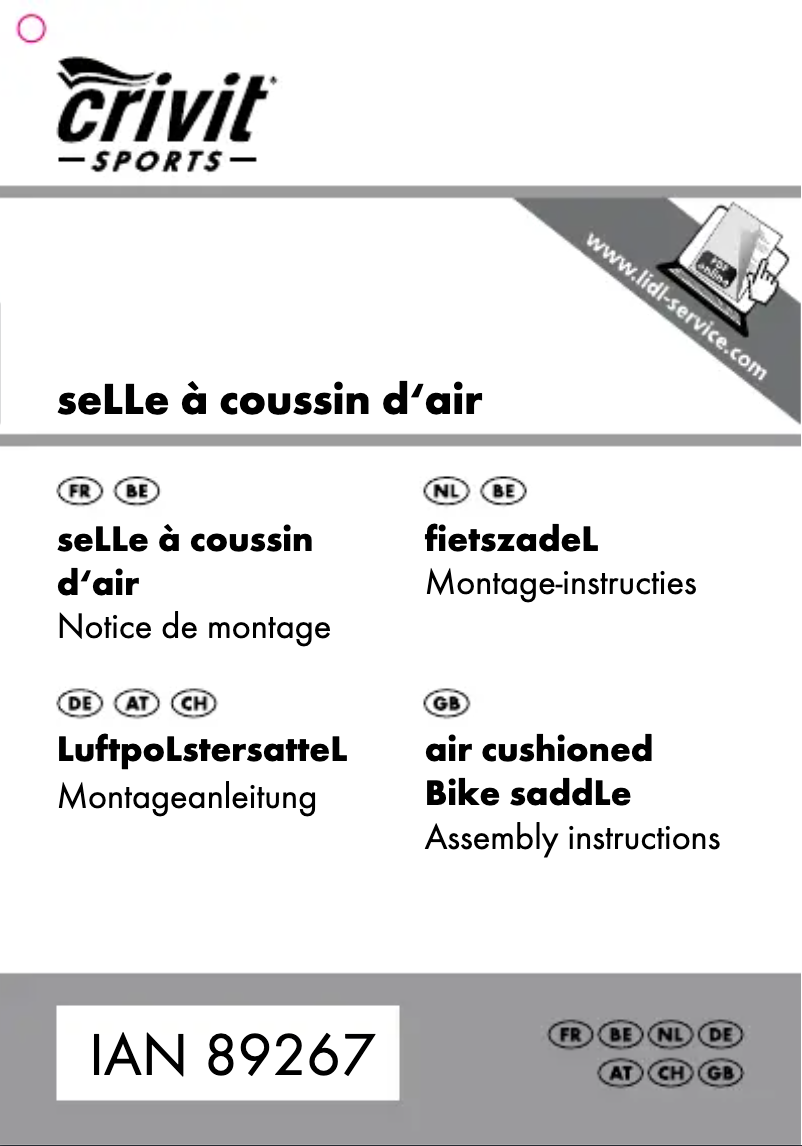 Página 1 del manual Manual de usuario Crivit IAN 89267