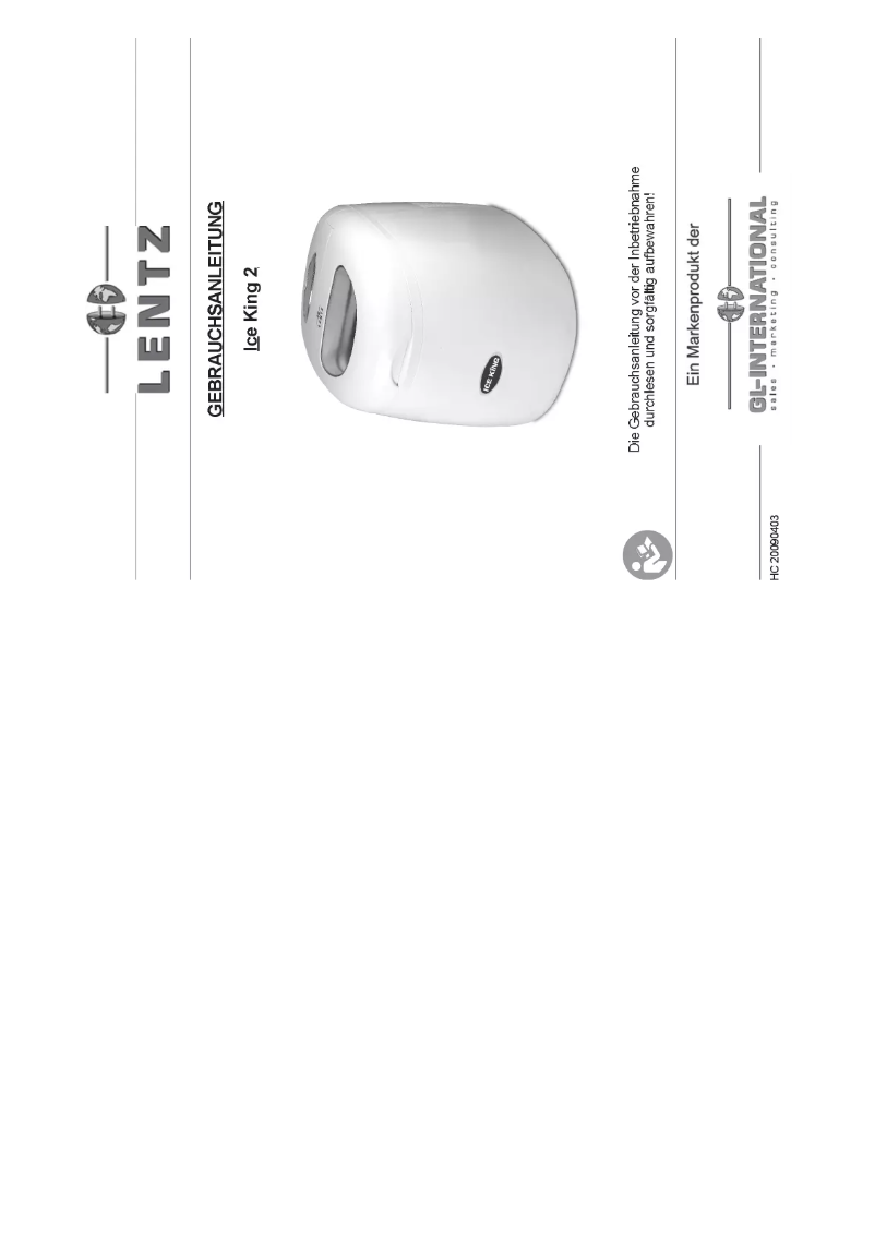 Página 1 del manual Manual de usuario Lentz Ice King 2