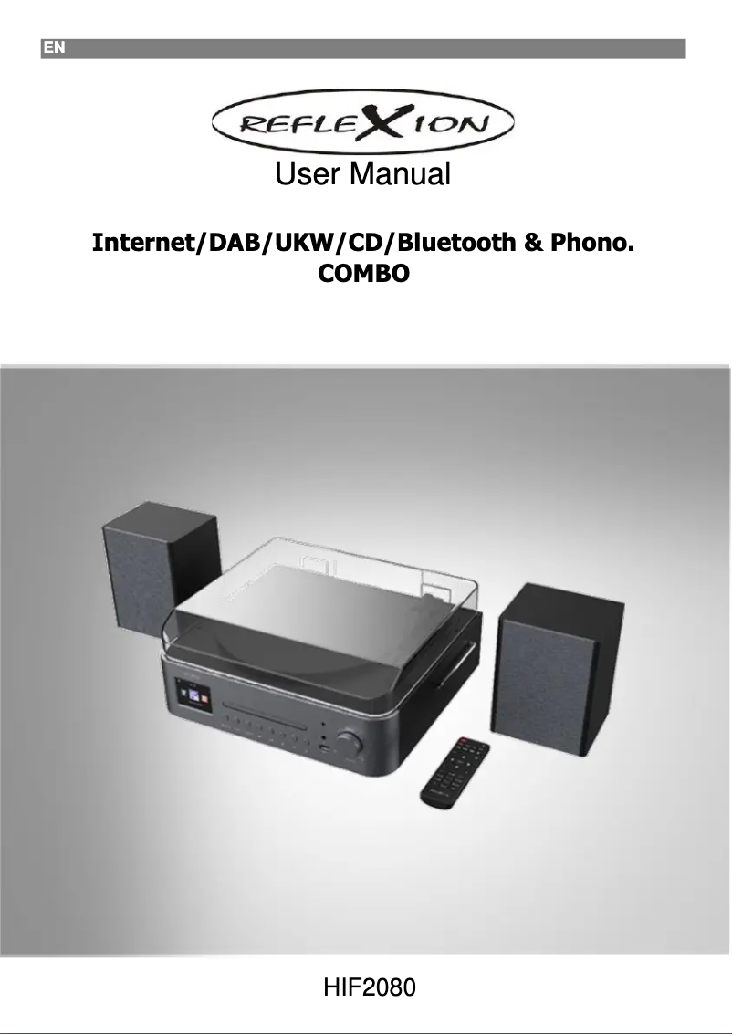 Página nº 1 - Manual de usuario Reflexion HIF2080