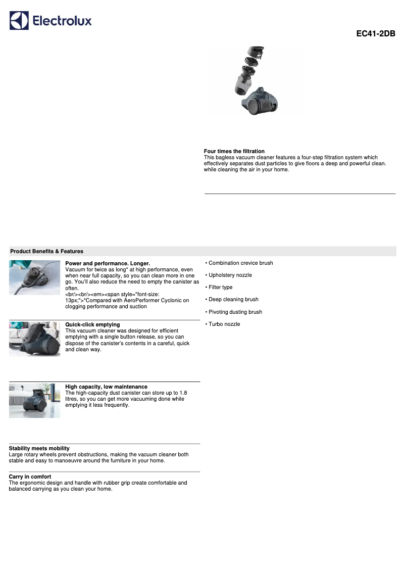 Imagen de la primera página del manual del dispositivo Ease C4