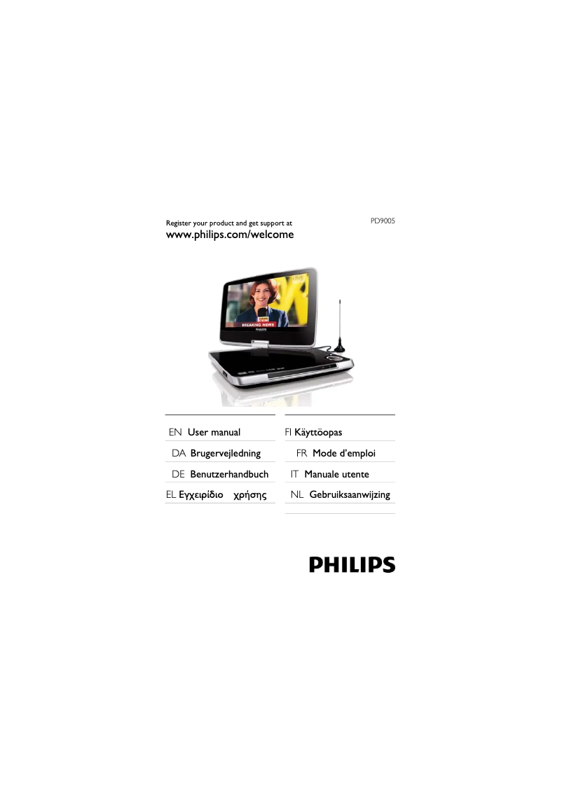 Página 1 del manual Manual de usuario Philips PD9005 DTV