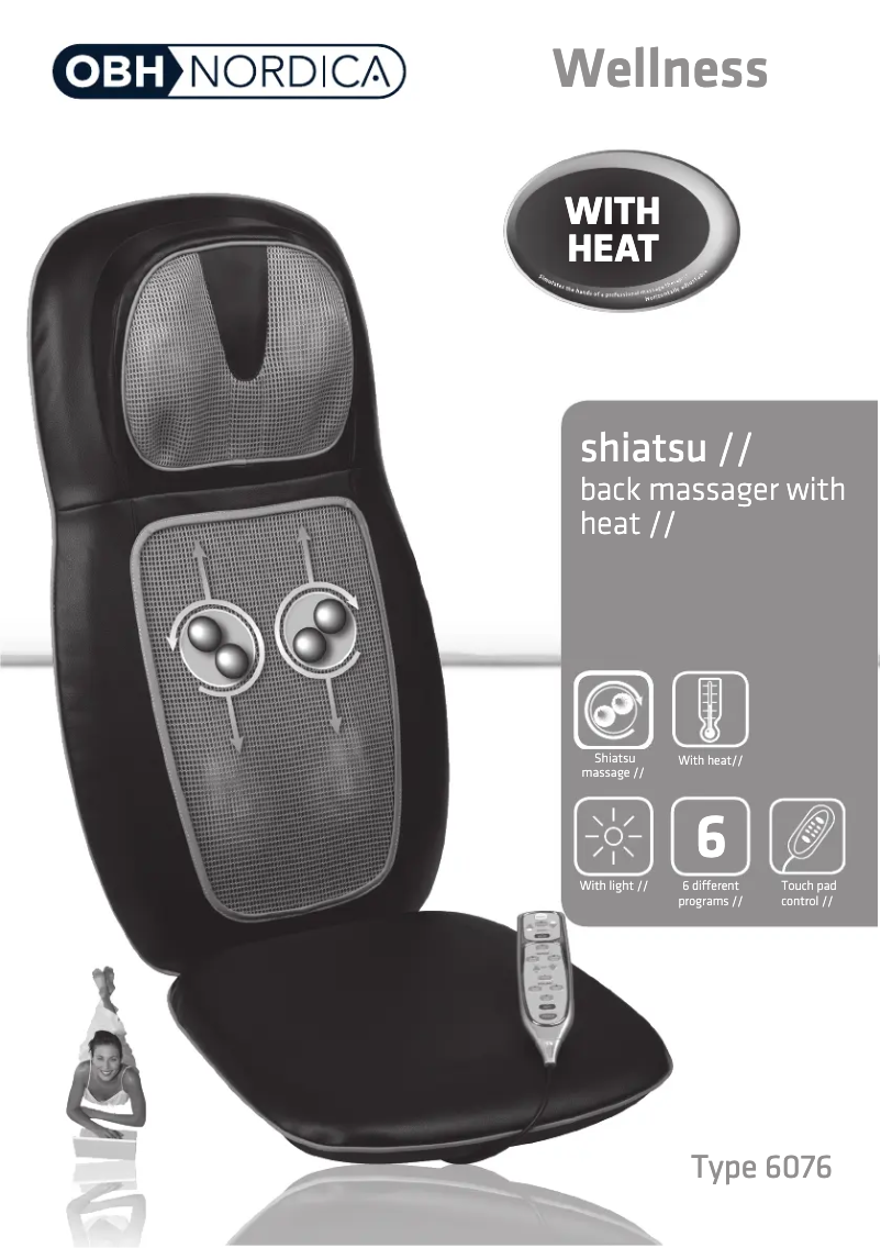 Imagen de la primera página del manual del dispositivo Shiatsu Back & Shoulder