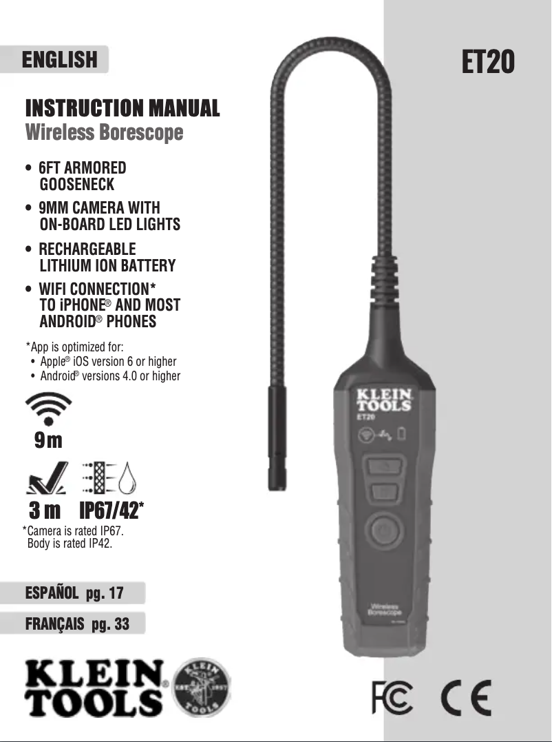 Página 1 del manual Manual de usuario Klein Tools ET20