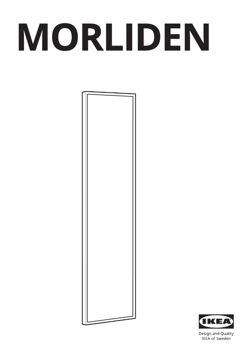 Imagen de la primera página del manual del dispositivo MORLIDEN