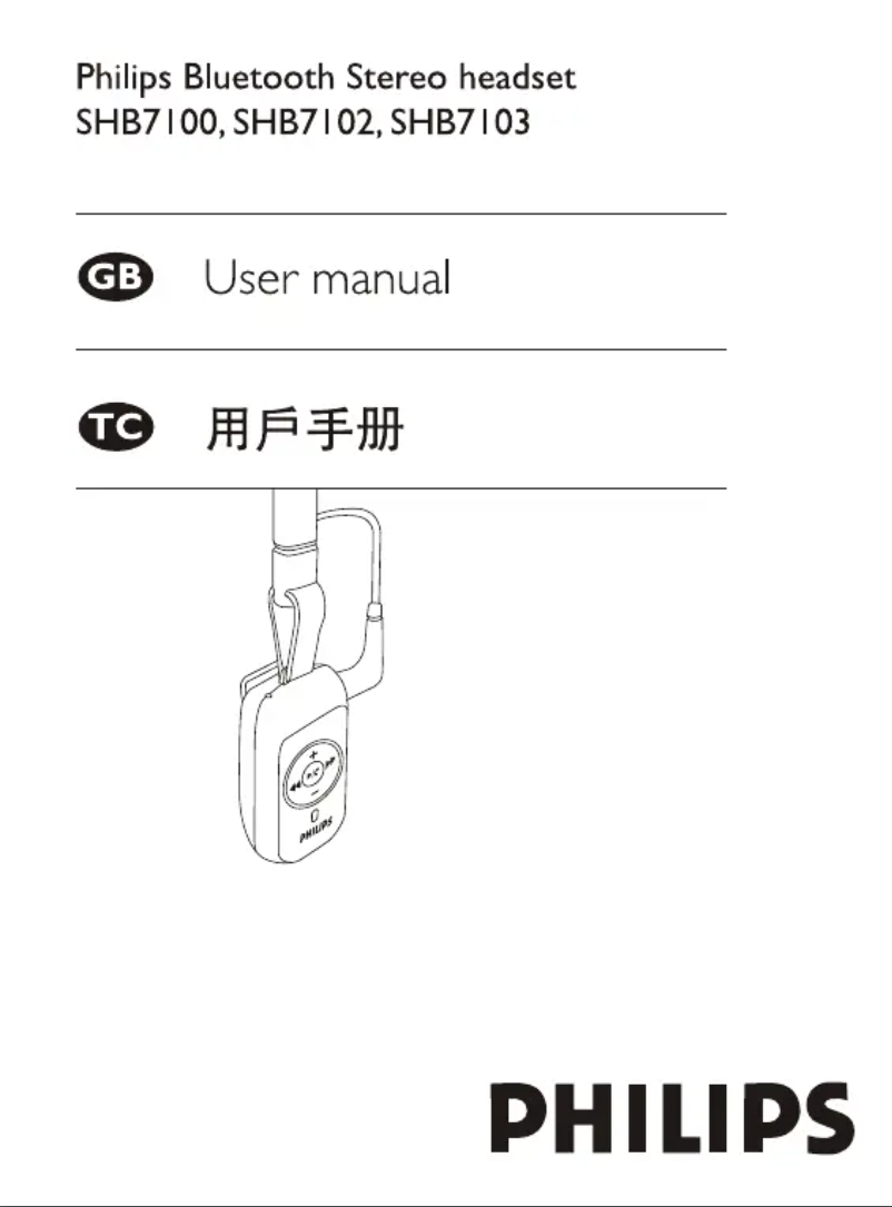 Imagen de la primera página del manual del dispositivo SHB7100