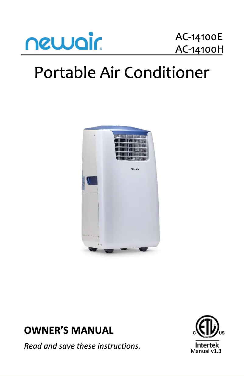Página 1 del manual Manual de usuario NewAir AC-14100H