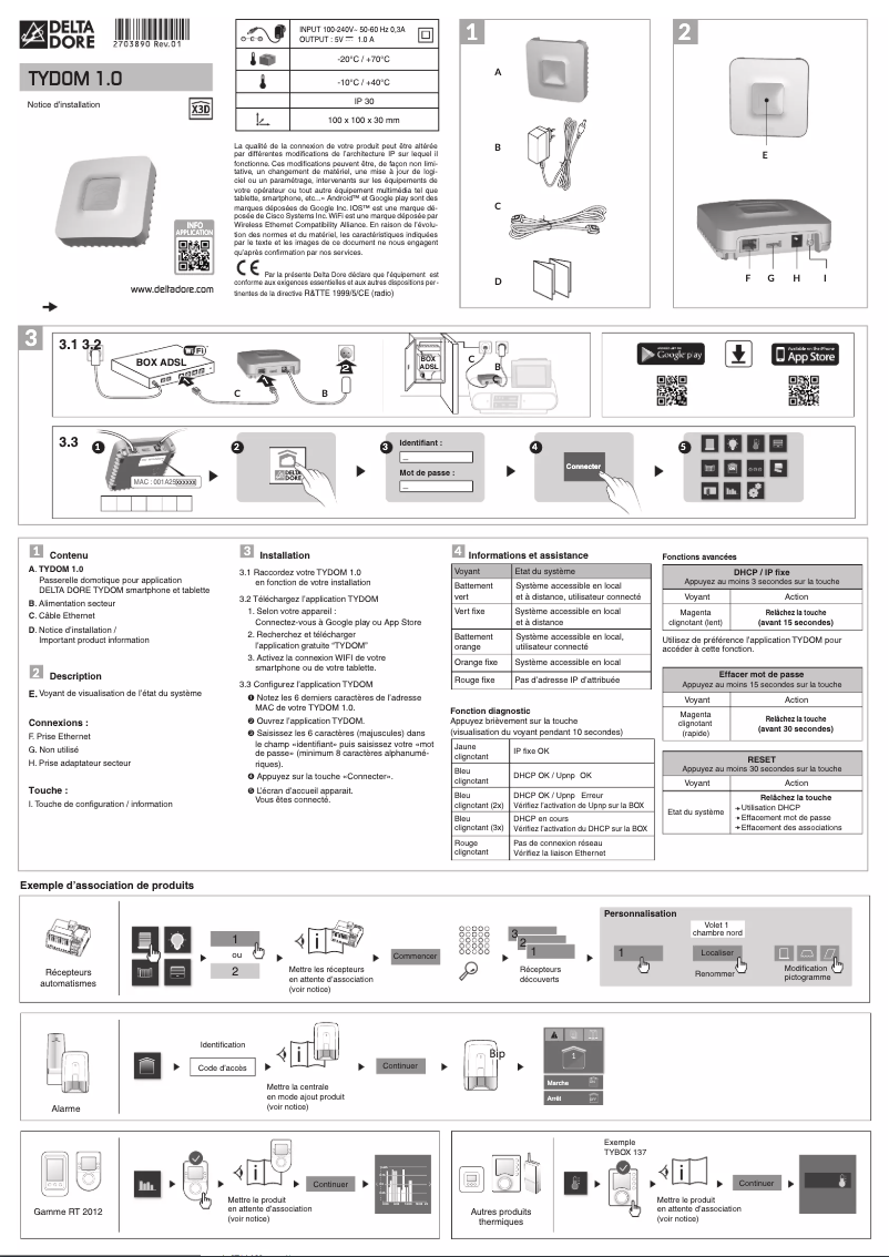 Página 1 del manual Manual de usuario Delta Dore TYDOM 1.0