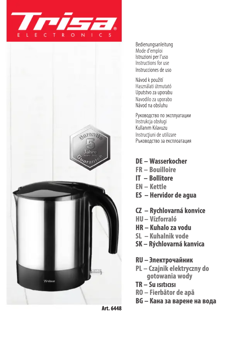 Imagen de la primera página del manual del dispositivo Comfort Boil W4875