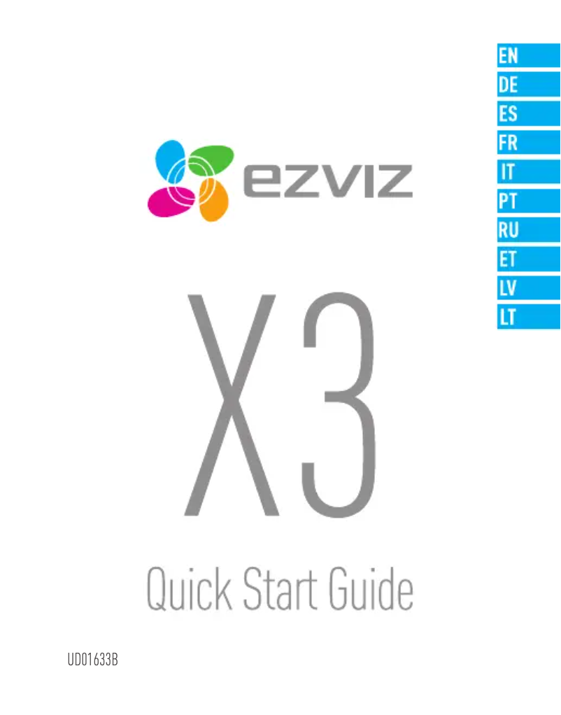 Imagen de la primera página del manual del dispositivo X3
