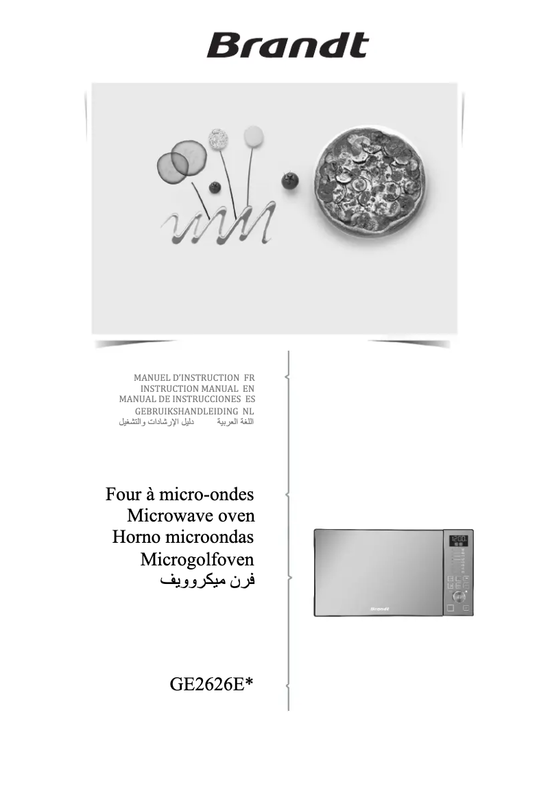 Imagen de la primera página del manual del dispositivo GE2626S